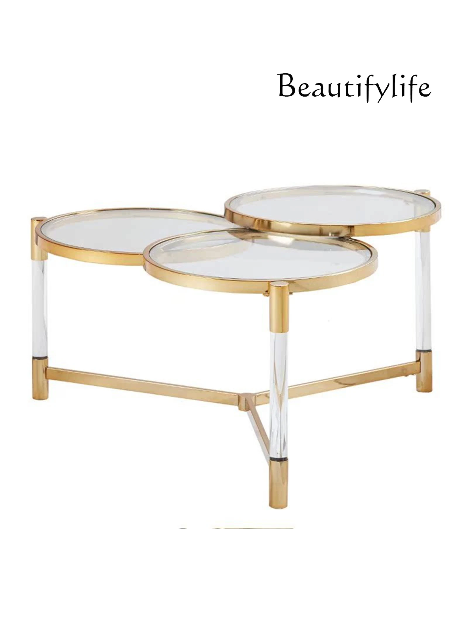 kreatywna osobowość przezroczysty akrylowy stolik do herbaty ze szkła organicznego w salonie kawowy wnętrz