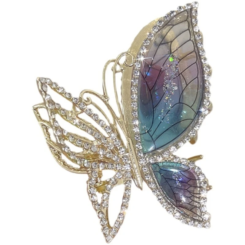 

Большие заколки для волос, блестящие заколки-когти для волос, заколки-бабочки для волос, Прямая поставка