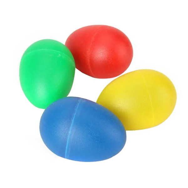 

4 Colors Plastic Percussion Musical Egg Maracas Egg Shakers Child Kids Toys