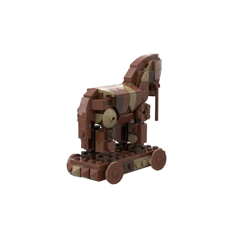 Gobrick MOC музей греческой мифологии тройная лошадь тройные лошади бегемоты