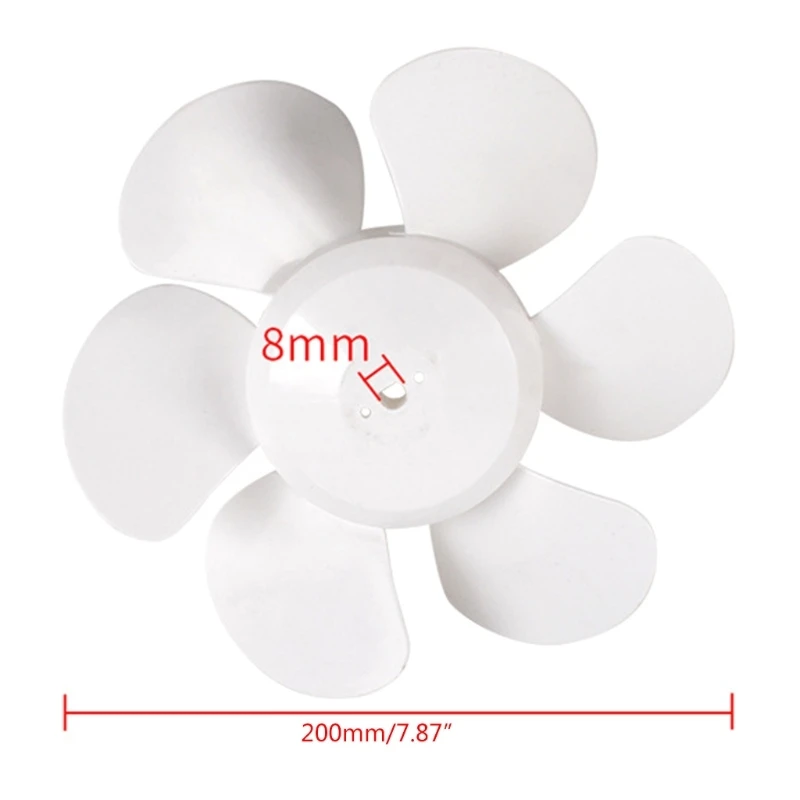 Description Picture 5 of itemRV Vent Fan Blade White 6" 8" 10" 12" Replacement Fan Blade Round Bore RV Fan Blades for Bathroom Roof Vent Range Hood