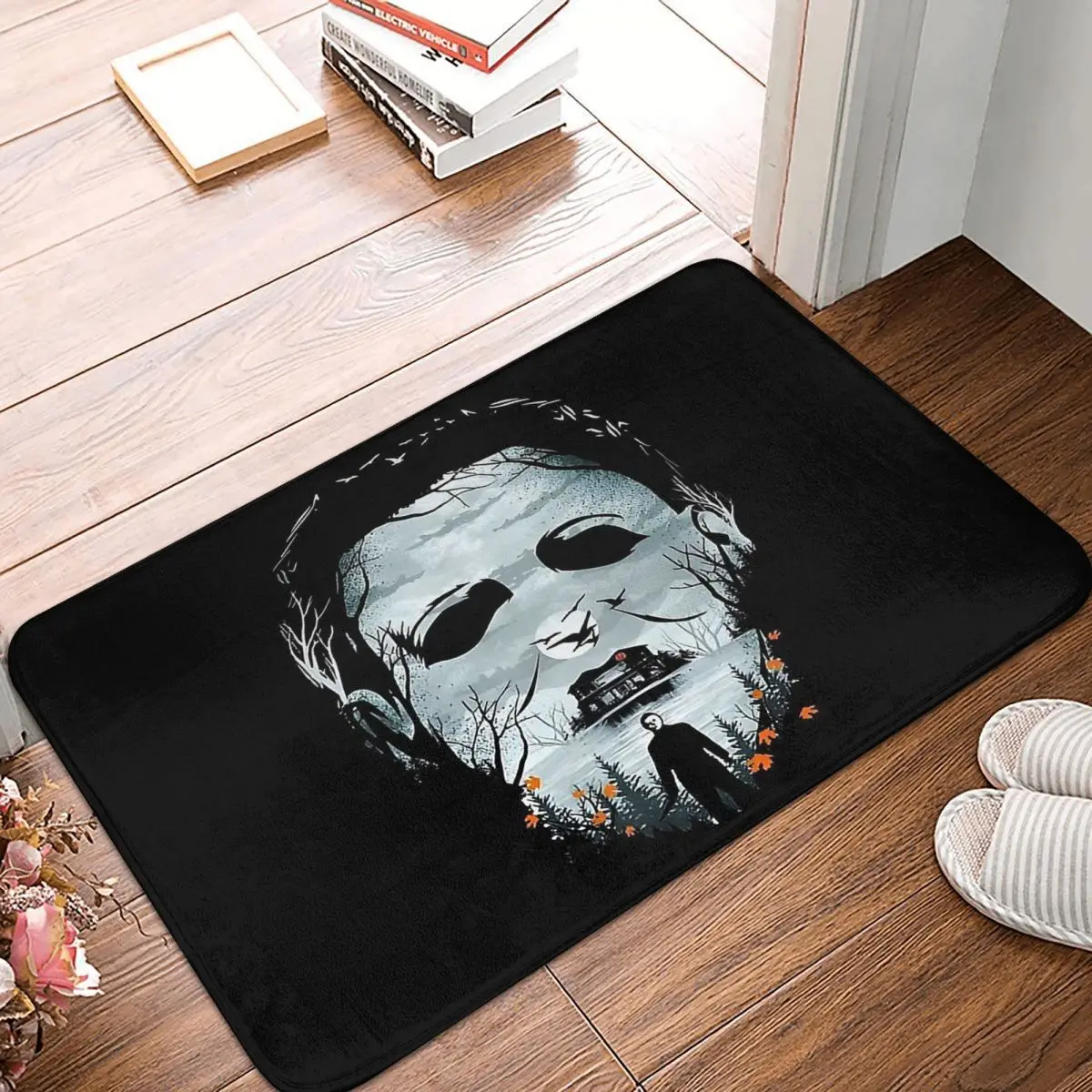 

Scary Movie Fear Anti-Slip Doormat Living Room Mat Myers Floor Carpet Welcome Rug Indoor Decorative