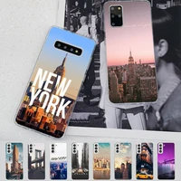 nyc new york city phone case for samsung s21 a10 for redmi note 7 9 for huawei p30pro honor 8x 10i cover