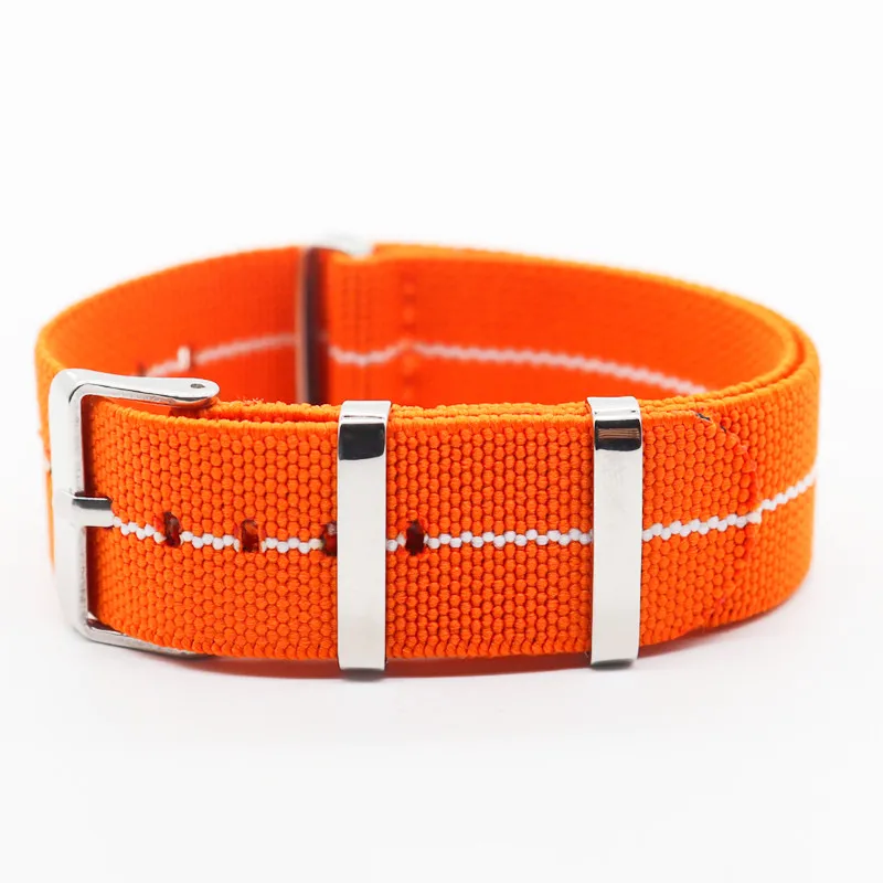 Silver Buckle - Wholesale 50PCS/Lot High Quality 20MM 22MM Nylon Watch Band NATO Waterproof Watch Strap Fashion New