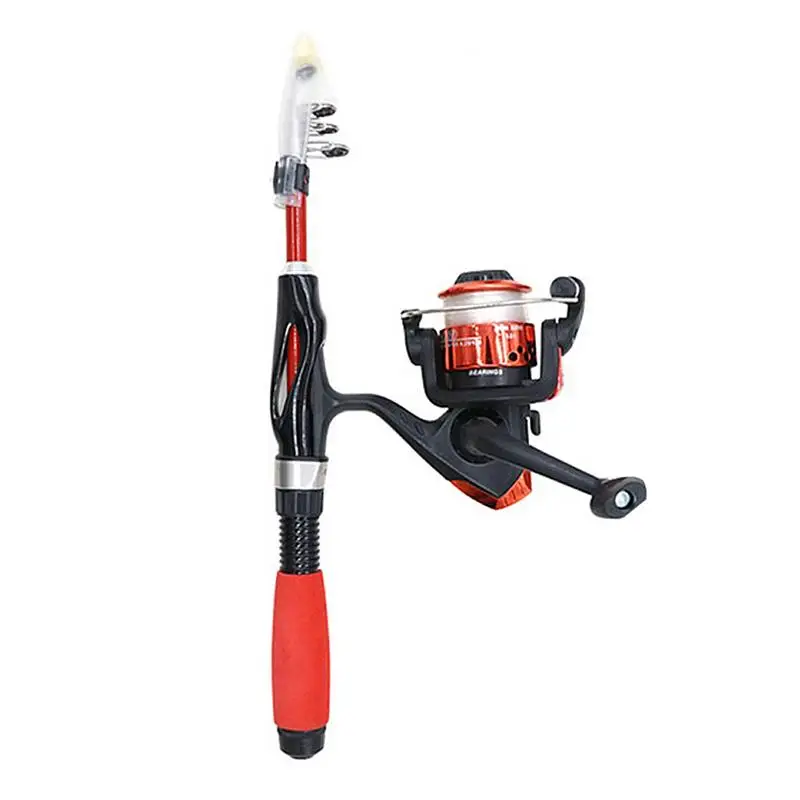 Youth Fishing Pole Wear-resistant Kids Fishing Set Beginner's Guide And Travel Bag With Bait Box Handbag And Fishing Wheel For