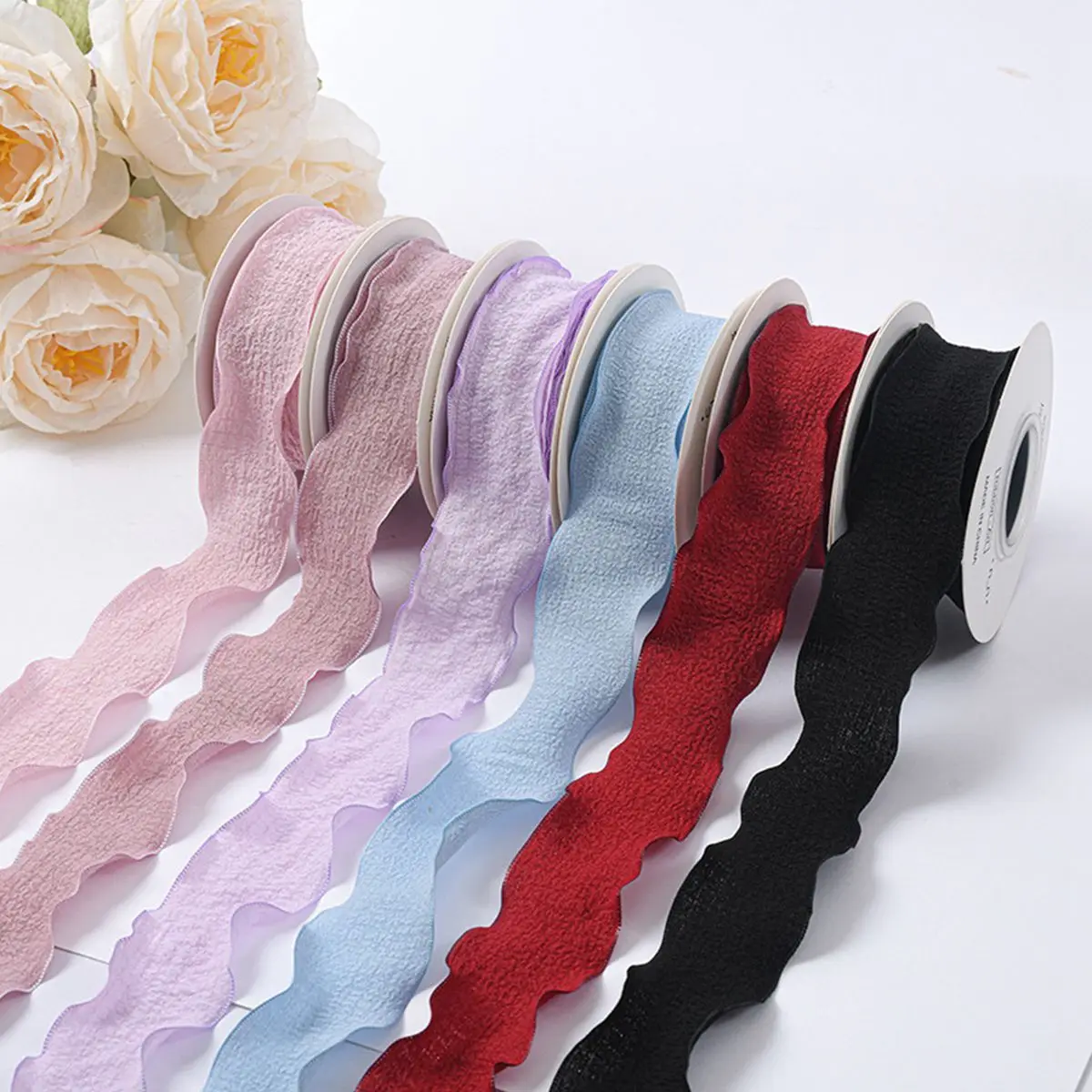 

4CM*9M Wedding Satin Chiffon Silk Ribbon For Gifts Packing Lace Wrapping Ribbons for Crafts Bridesmaid gift Wedding Supplies