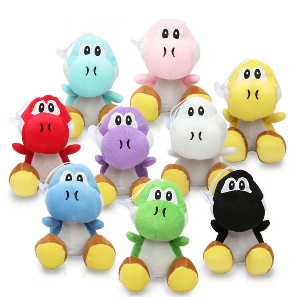 Игрушки плюшевые Yoshi милые аниме игрушки искусственная кожа с присосками