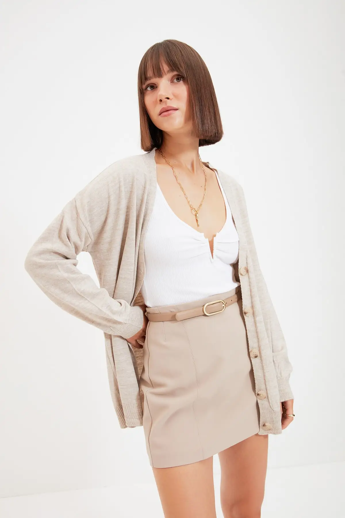 

Trendyol Oversize Knitwear Cardigan TWOAW22HI0675