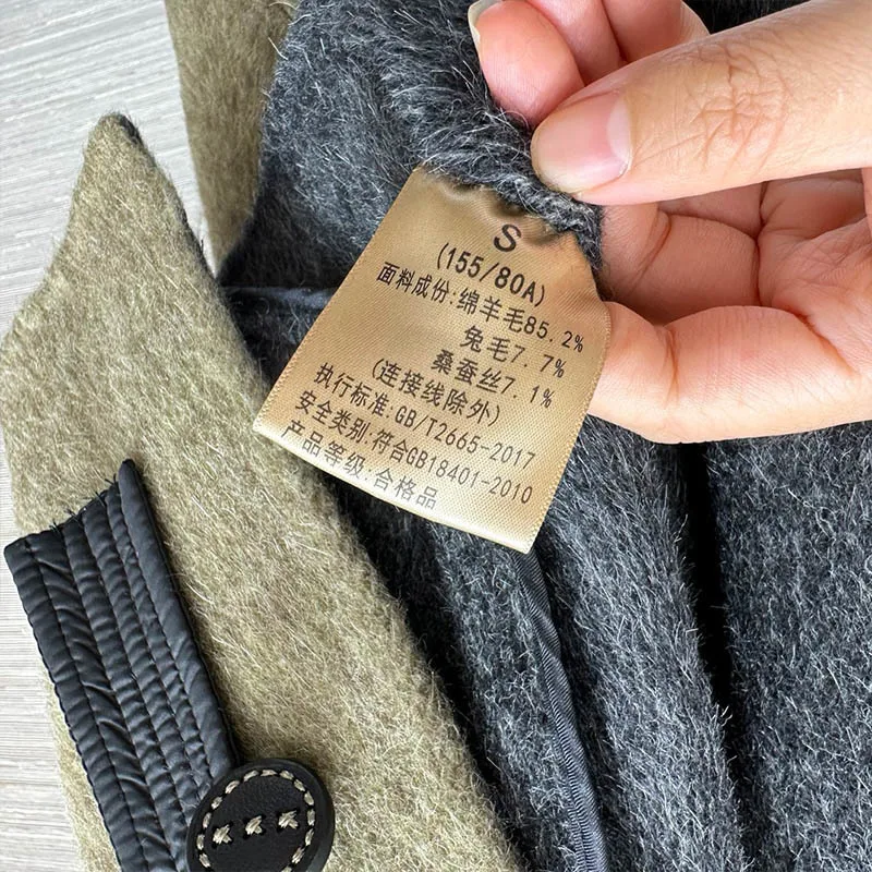 Подиумные женские двусторонние шерстяные короткие пальто винтажный пуховый