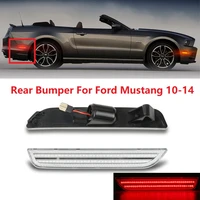 2pcs red led rear bumper side marker fender repeater light for ford mustang 2010 2011 2012 2013 2014