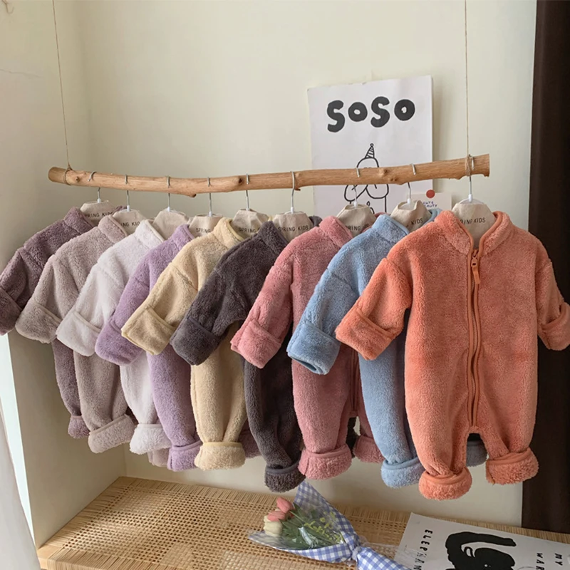 

Детский мягкий флисовый комбинезон, на возраст 0-24 месяца