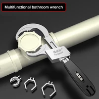 active bathroom wrench multi functional aluminum alloy open ended wrench adjustable water pipe bathroom repair hand tool