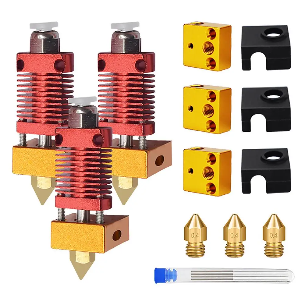 

3D Printing Accessories Metal 24V 40W 3D Printer Parts Hot End Extruder Assembly Kit Compatible for Creality Ender-3 CR10 CR10s