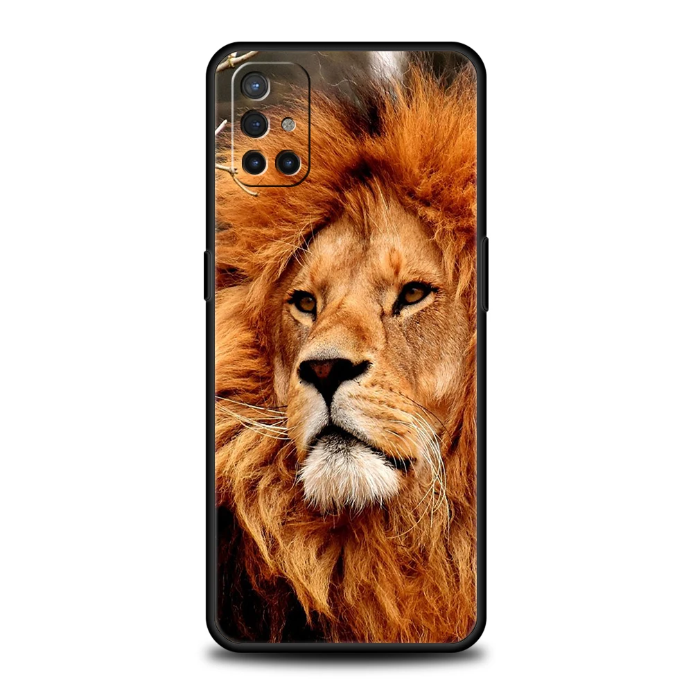 Lion Animal Silicone Case For Oneplus 10 Nord N100 N200 N10 2 CE Z 7 8 9 9RT 9R 7T 8T Pro 5G Luxury Shockproof Shell Fundas Bag