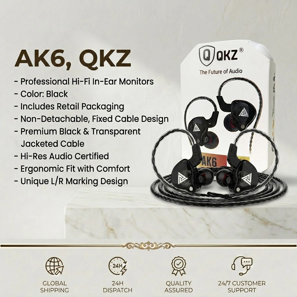 Фото Игровые наушники QKZ с микрофоном, универсальный разъем 3,5 мм, Hi-Fi спортивные наушники-вкладыши для бега, стереофоническая гарнитура с глубокими басами №1