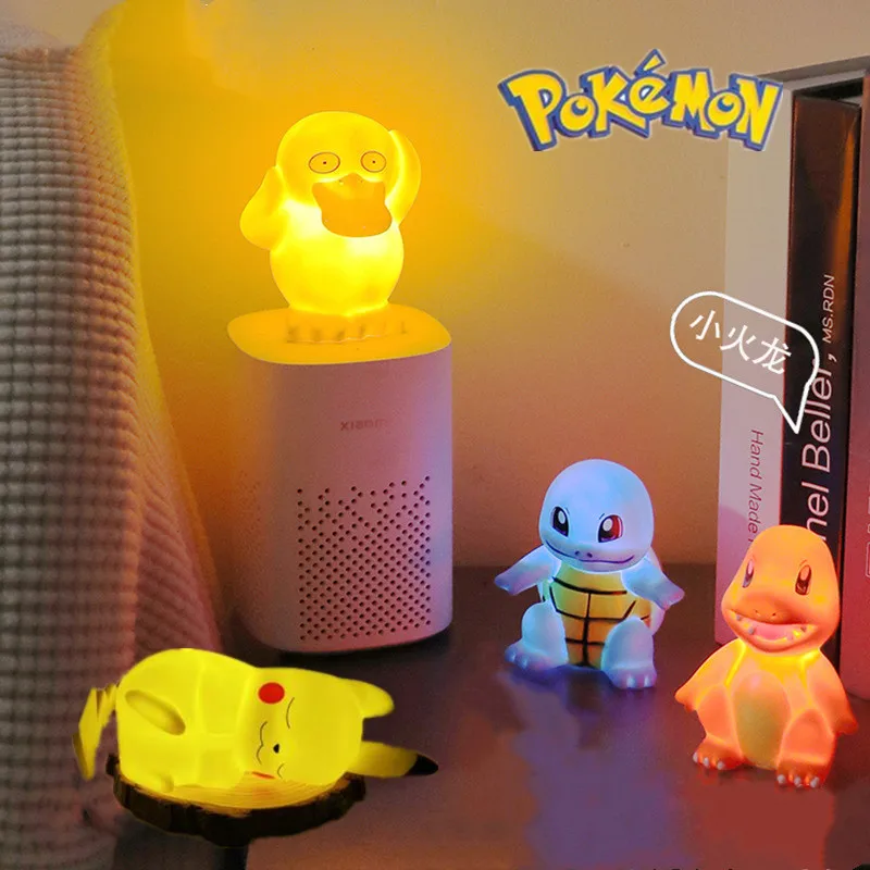 

Pokemon Pikachu Anime Figure Night Light Toys Children's Luminous Kawaii Toys Cute Bedside Lamp Kids Bedrooms Ornaments Gift