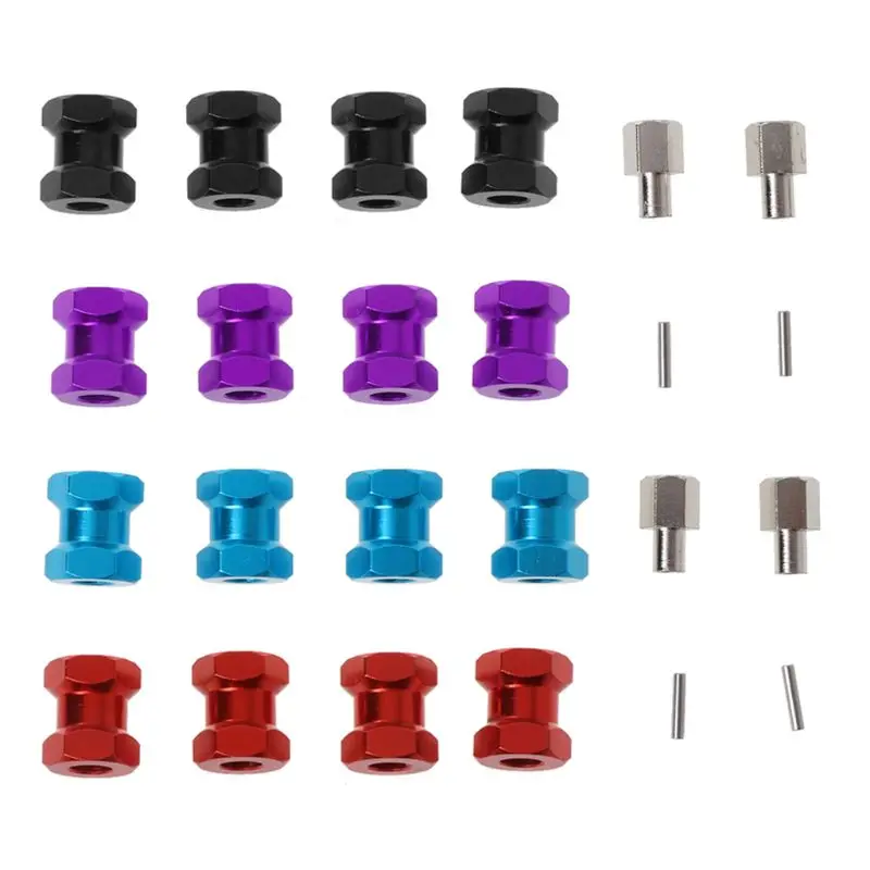 

4PCS Wheel Hex Hub M12 12mm Extension Adaptor M15 15mm 4 Longer Combiner Coupler