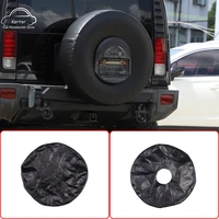 for hummer h2 2003 2004 2005 2006 2007 2008 2009 car styling leather black car rear spare tire protective cover car accessories