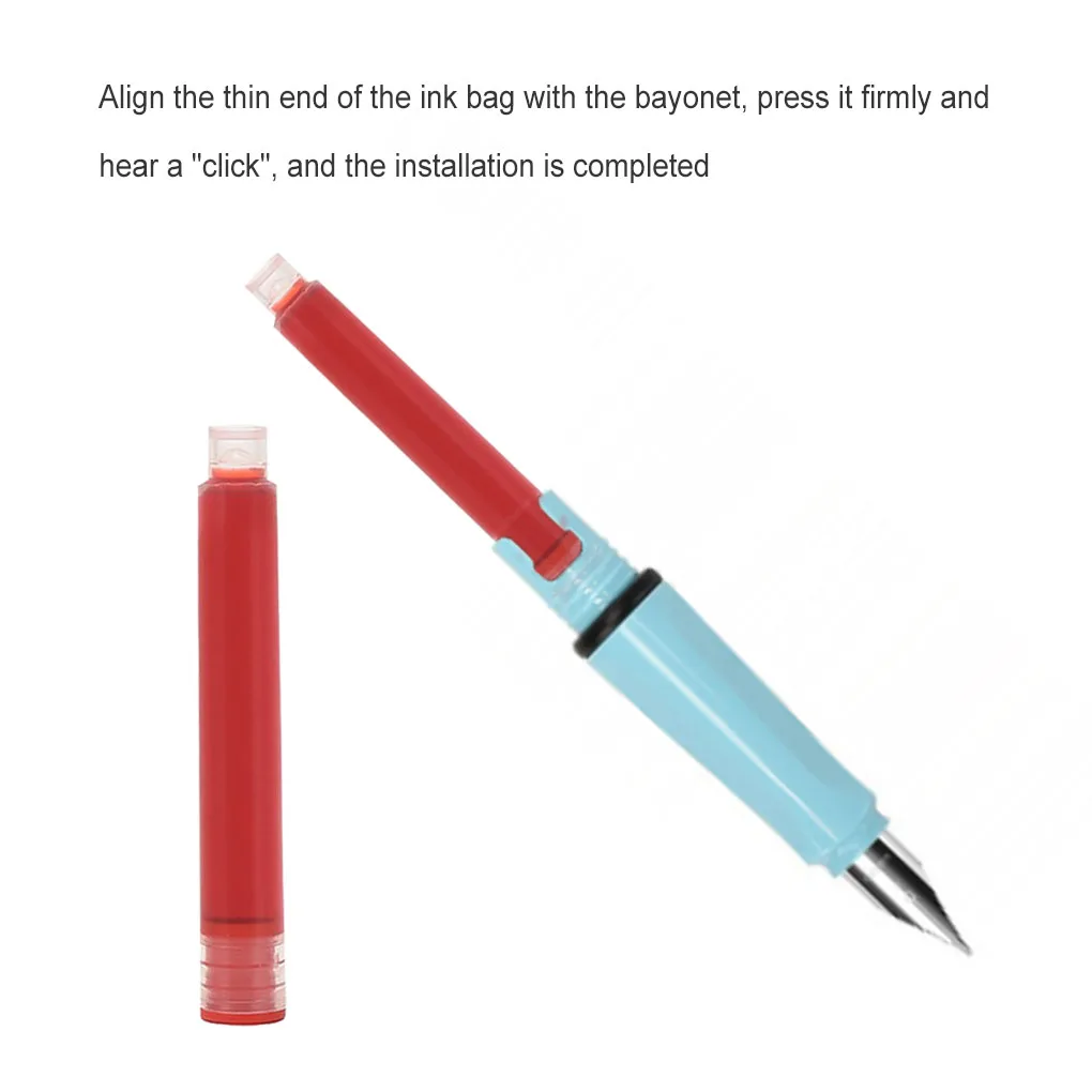 

Чернильная ручка 3 4 мм, чернильные картриджи, совместимые с многоразовыми чернилами, картридж для коллажа, для учеников, письма, офиса, дома
