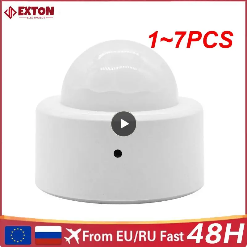 

1~7PCS Tenky Tuya Zigbee Presence Sensor Human Body Sensor Body Movement Mini PIR Motion Sensor Smart Home Automation
