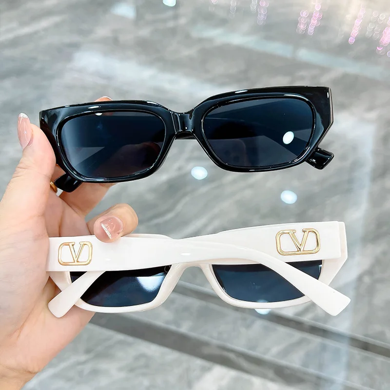 

Солнечные очки в прямоугольной оправе ss984 женские, винтажные солнцезащитные аксессуары «кошачий глаз» в маленькой квадратной оправе