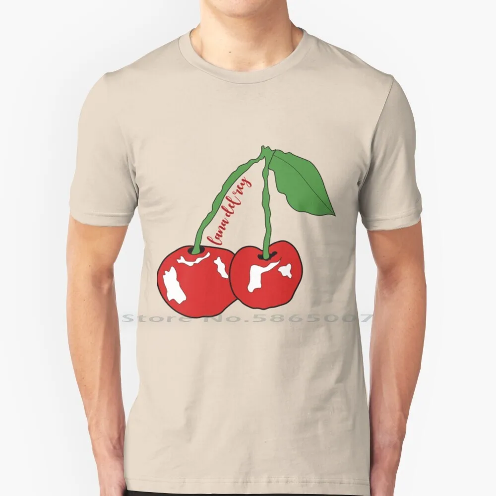 

Cherry T Shirt 100% Cotton Lana Del Rey Cherry Lana Del Rey Cherries Summer Big Size 6xl Tee Gift Fashion