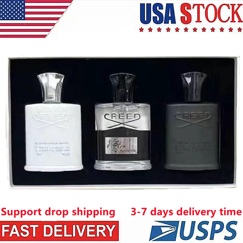 

Creed Perfumes Set Men's Parfume Eau De Parfum Body Spray Creed Aventus Silver Mountain Water Green Irish Tweed Men's Cologne