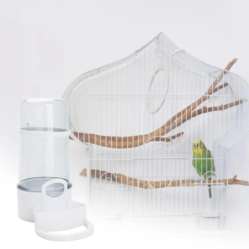 Dispenser Seed Container Inside Cage For Small Budgie Cockatiel Lovebirds Outside Feeding Supplies