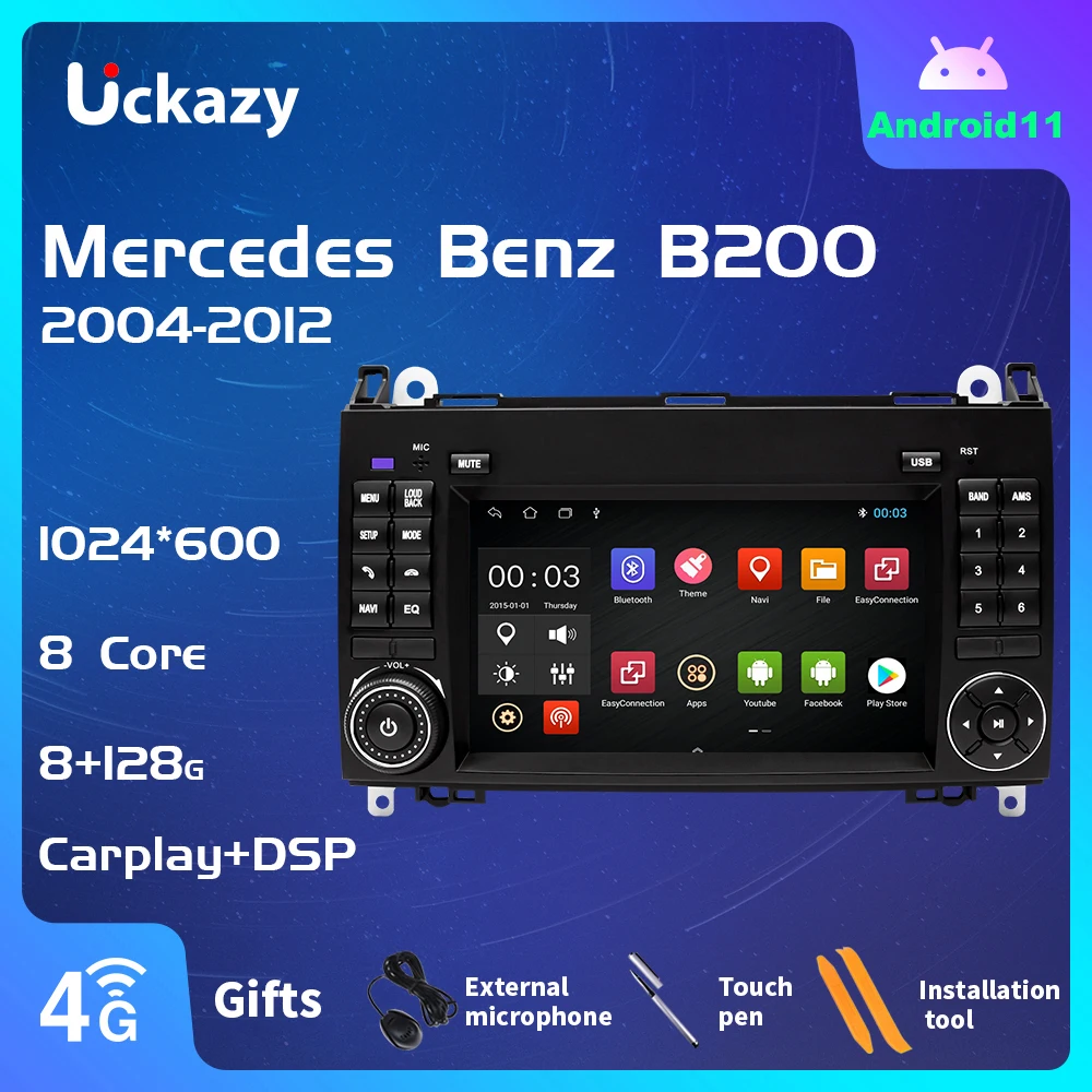 Автомагнитола 2 Din Android 11 для Mercedes Sprinter Benz B200 Vito W639Viano B Class W169 W245 W209 мультимедийный GPS