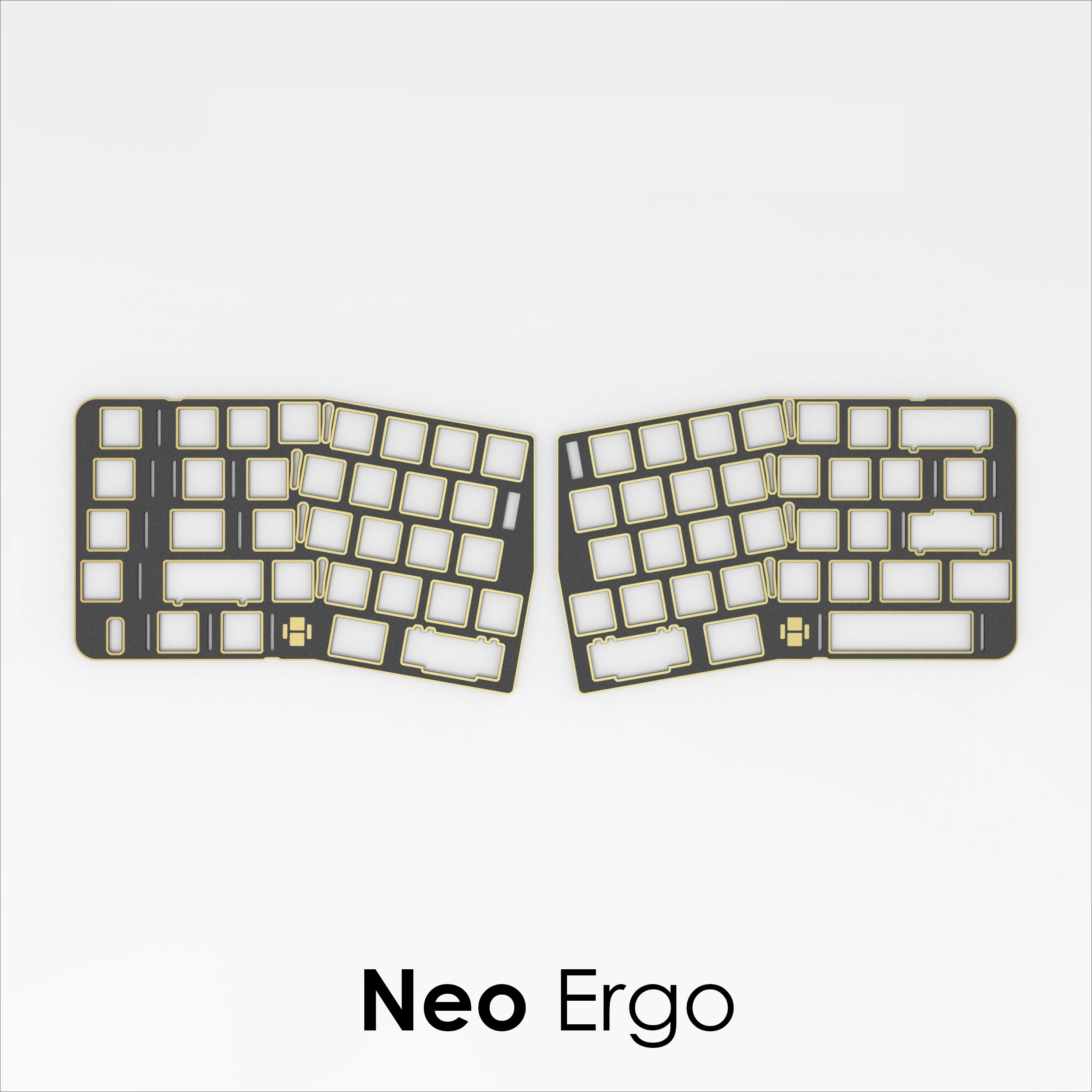 Пластина для клавиатуры Neo Ergo PP PC POM FR4 алюминиевая красная медная механическая