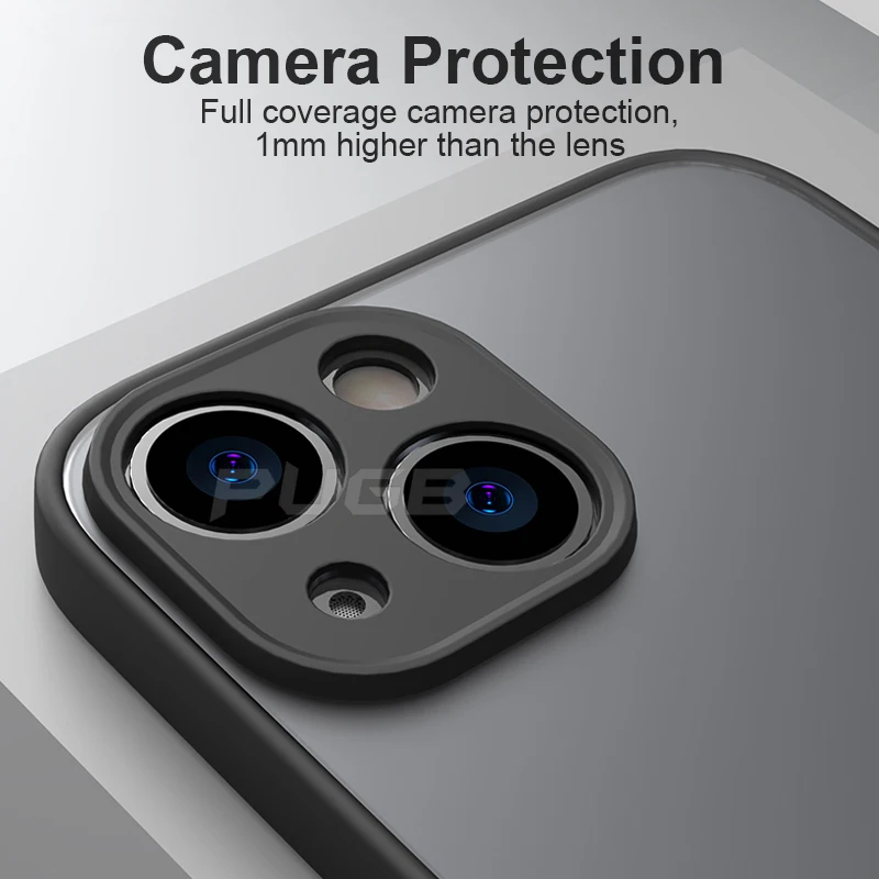 luxury matte transparent silicone shockproof armor case for iphone 13 12 11 pro max mini xr x xs 6s 7 8 plus se 2020 phone cover free global shipping