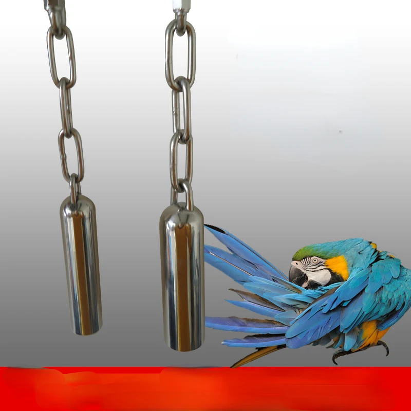 

Squirrel Bell Parrot Toy Stainless Steel Bell/Parrot Cage Toy/Stand Bell