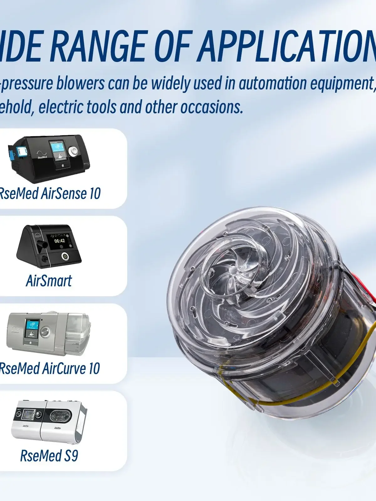 Насос двигателя воздуходувки для CPAP совместимый с Airsense 10 &amp S9/S10 серьезный