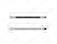 

Код магазина: 50-0137 для заднего тормозного шланга W221 0613 C216 C217 15 A217