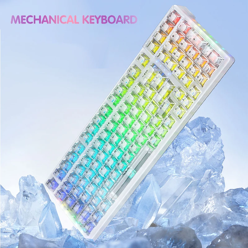 

Механическая игровая клавиатура SHUIZHIXIN F98, проводная bluetooth беспроводная клавиатура