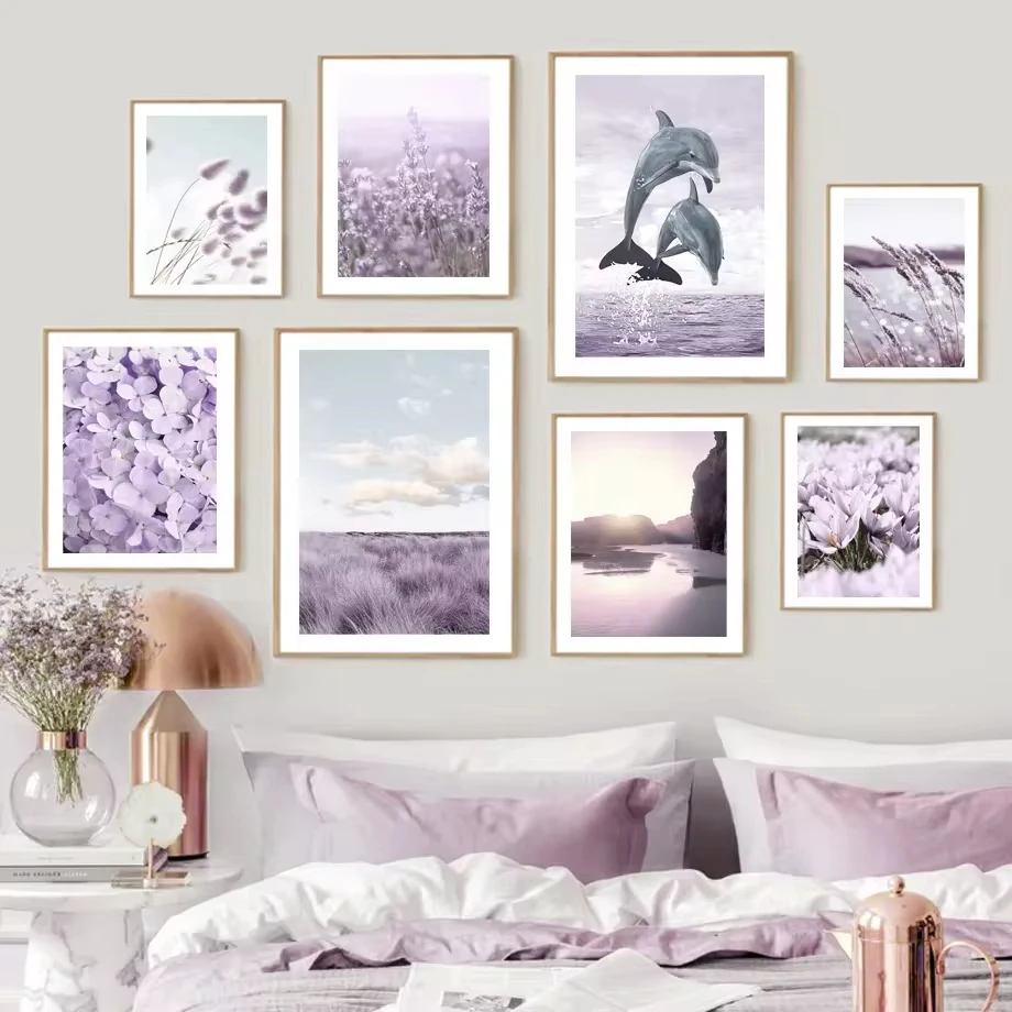 Настенная картина в скандинавском стиле с изображением пляжа Кита моста язычков