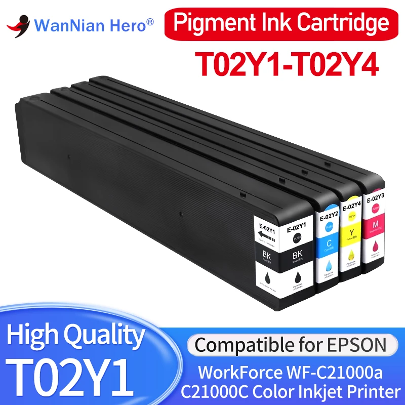 T02Y T02Y1 T02Y2 T02Y3 T02Y4 C13T02Y100 Чернильный картридж совместимый с цветным струйным