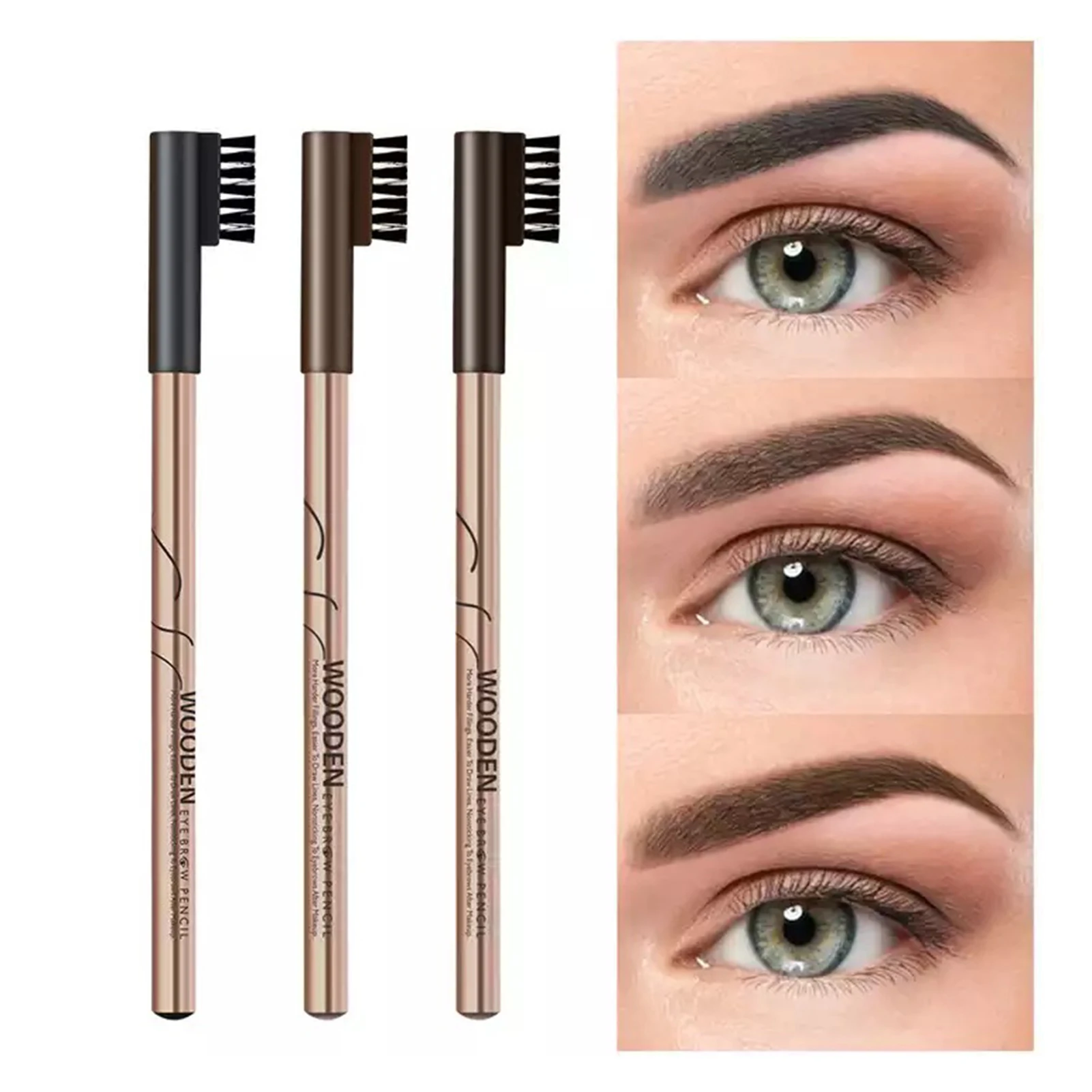 

Новинка натуральный тонкий карандаш для бровей с гладкой текстурой микро-кисть ТИНТ карандаш для женщин аксессуары для макияжа