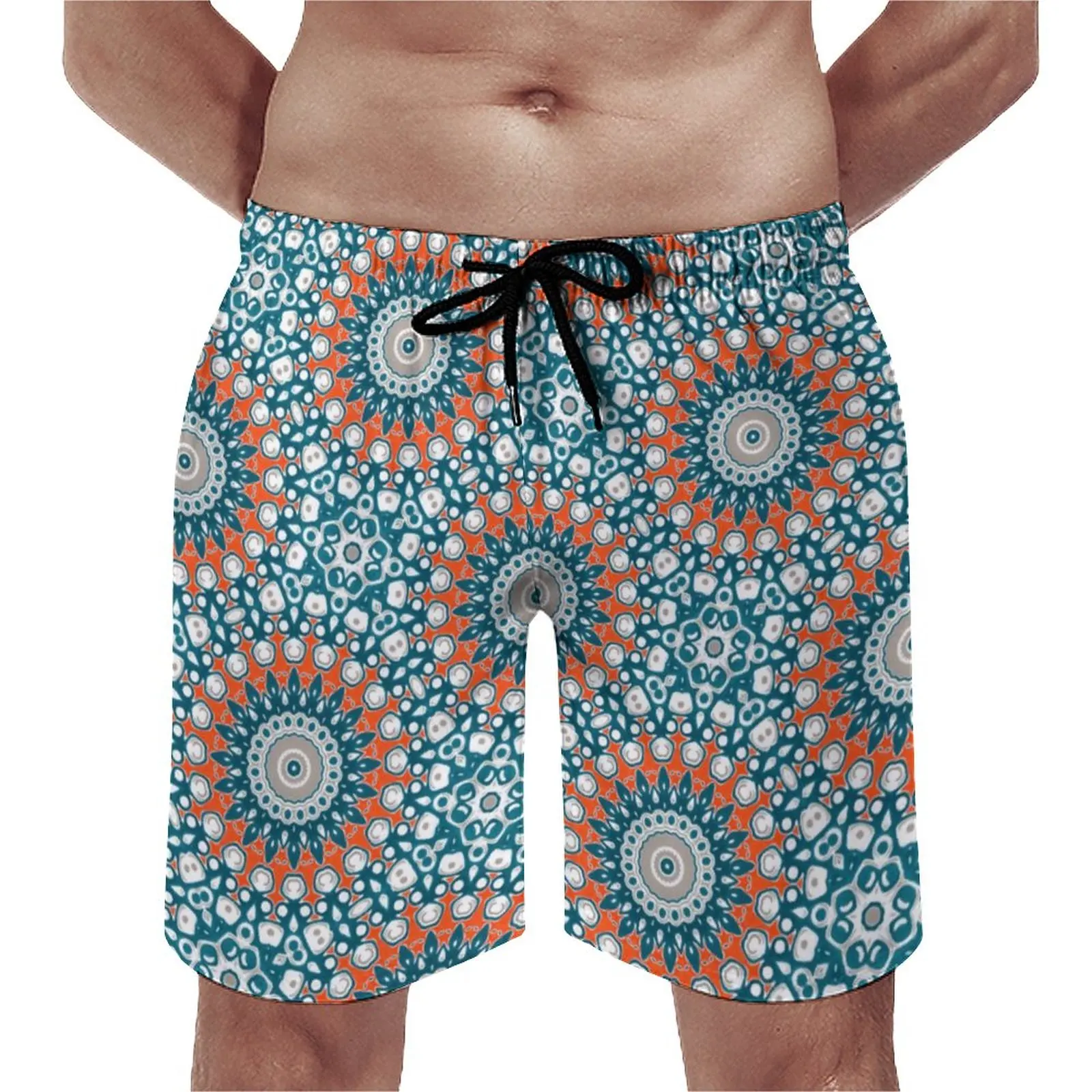 

Funky Mandala Board Shorts Bohemia Design Casual Beach Short Pants Male Graphic Sports Comfortable Swimming Trunks Birthday Gift