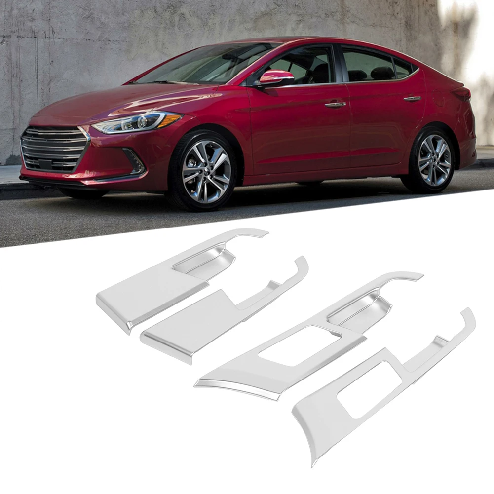 4 шт./компл. ABS Внутренняя дверная ручка Крышка Накладки Наклейка Подходит для HYUNDAI