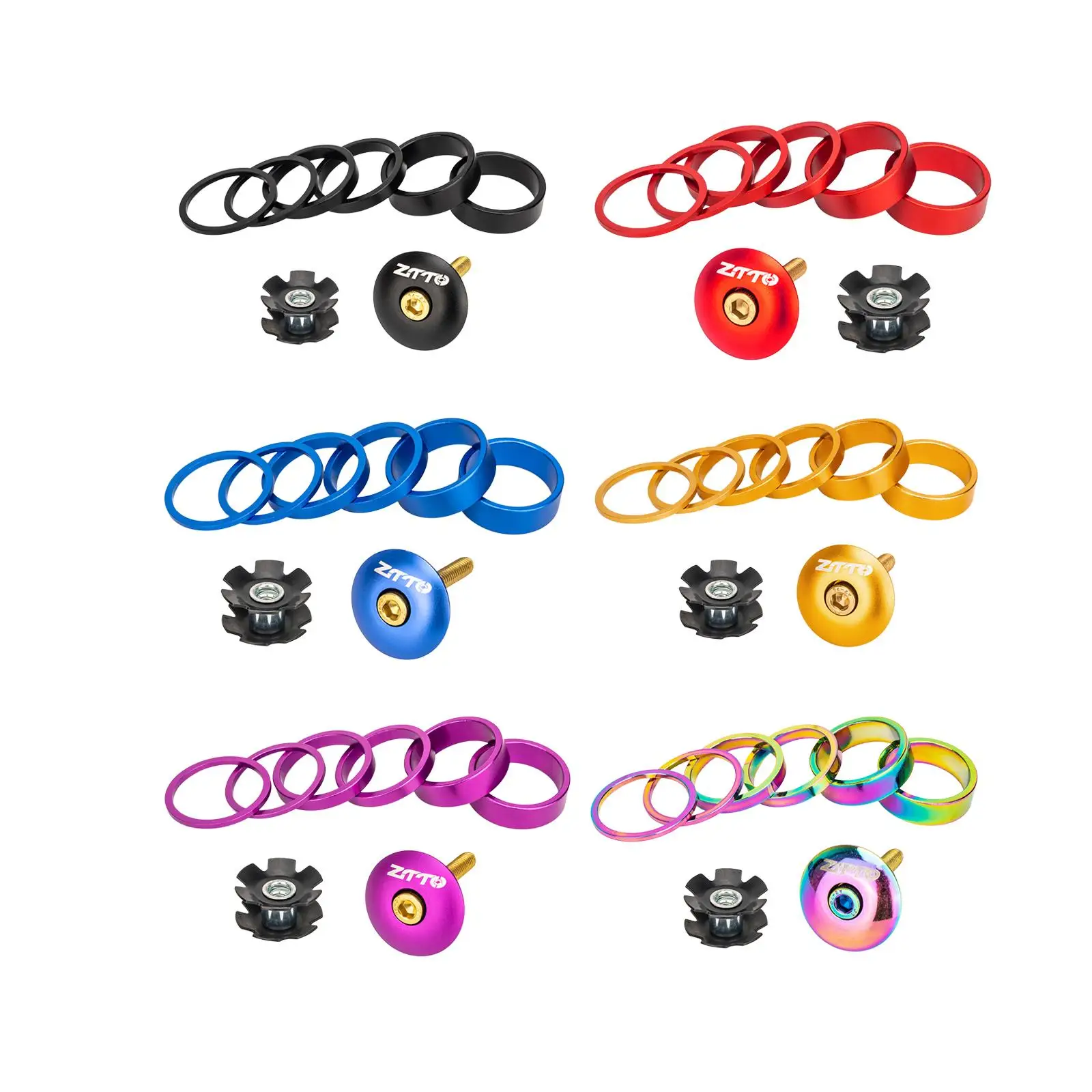 Проставка для велосипедной гарнитуры из алюминиевого сплава прочные и