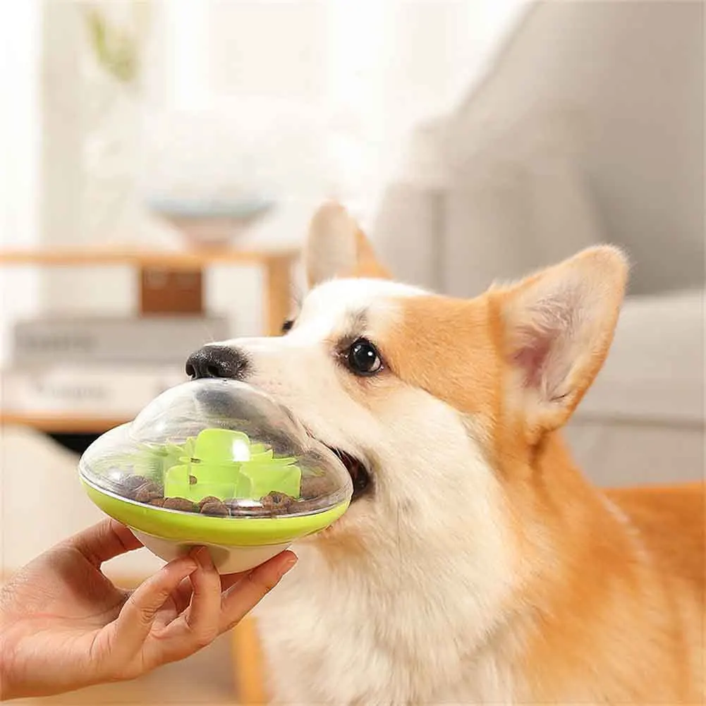 

Tumbler Pets Snacks Food Leakage Ball Cats Dog IQ Training Toys Indoors Treats Dispenser Feeder Puppy Bite Energy Consuming Toy