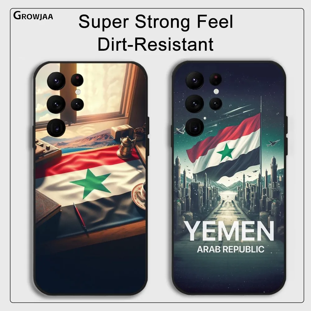 Чехол для телефона Flag Y-Yemen Republic Samsung Galaxy S25 S24 S22 S23 Ultra S21 S20 Plus 5G Защитный силиконовый