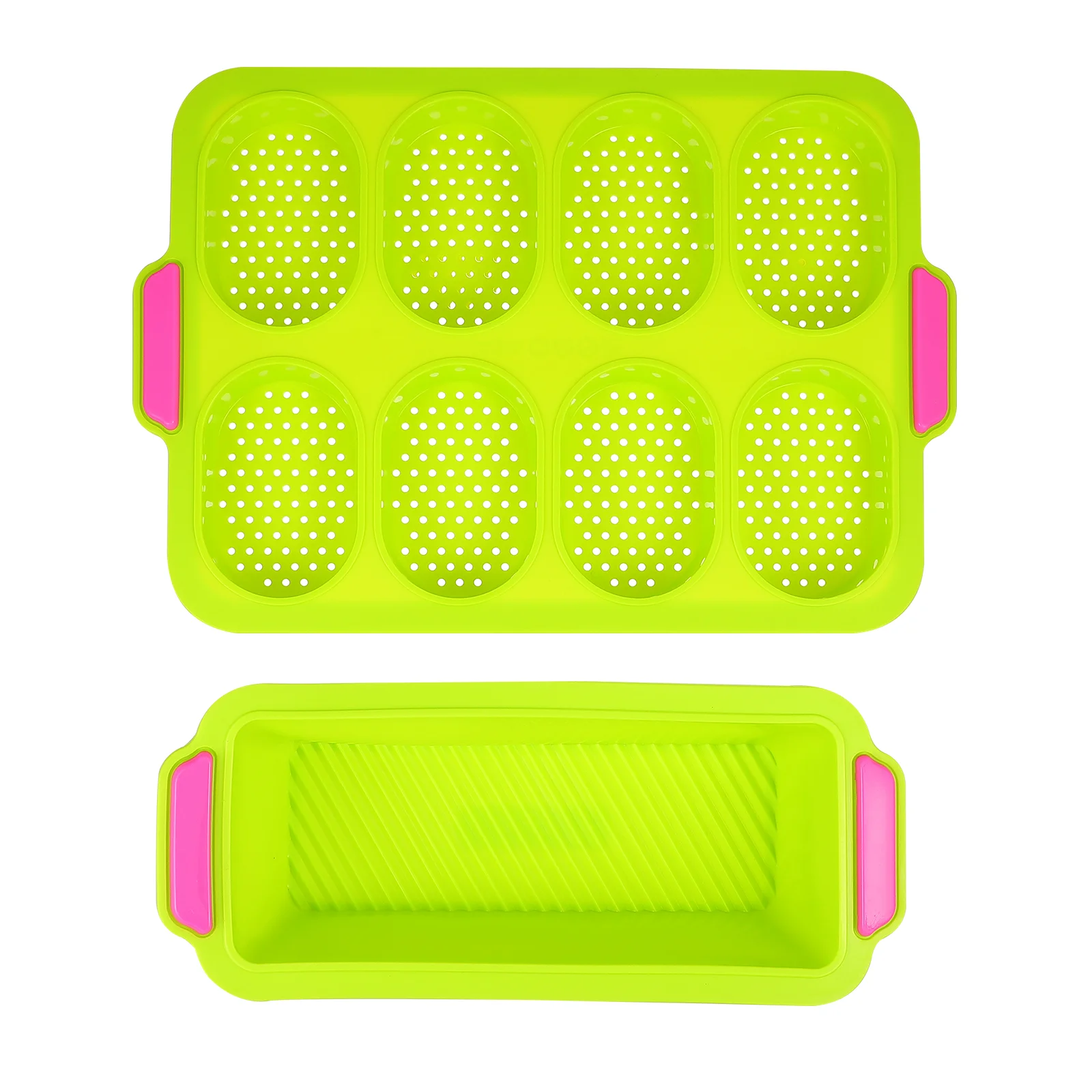 

Pan Bread Loaf Baking Tray Silicone Non Stick Perforated Mini French Nonstick Crisping Pans Pudding Pies Sheets