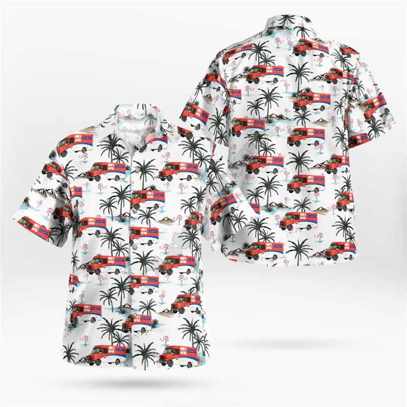 Hawaii Shirt Beach Summer Hawaiian Style Aircraft 3D All Over Printed Men's Shirt Women Tee hip hop shirts 04