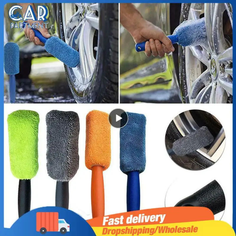 

1PCS Universal Portable Microfiber Car Wheel Cleaning Brush Tool Tire Washing Clean Tyre Soft Sponge Cleaner
