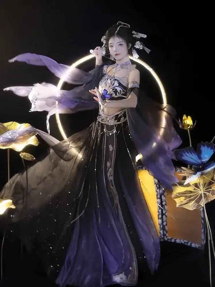 Feitian Hanfu одежда для фотосъемки в экзотическом стиле фотографии путешествий