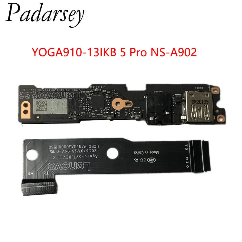 Padarsey Replacement Laptop USB Audio Button Switch Board For Lenovo YOGA 910-13IKB 5 Pro NS-A902