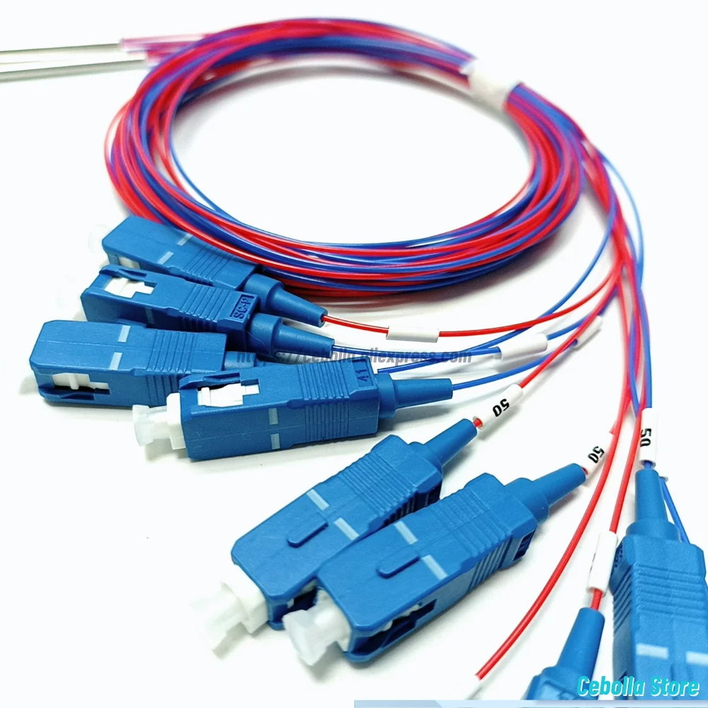 Фото SC UPC 1X2 оптоволоконный FBT 10/90 SM 0,9 мм с разъемом небалансированный соединитель дополнительное соотношение разветвителя 10 шт./лот №3