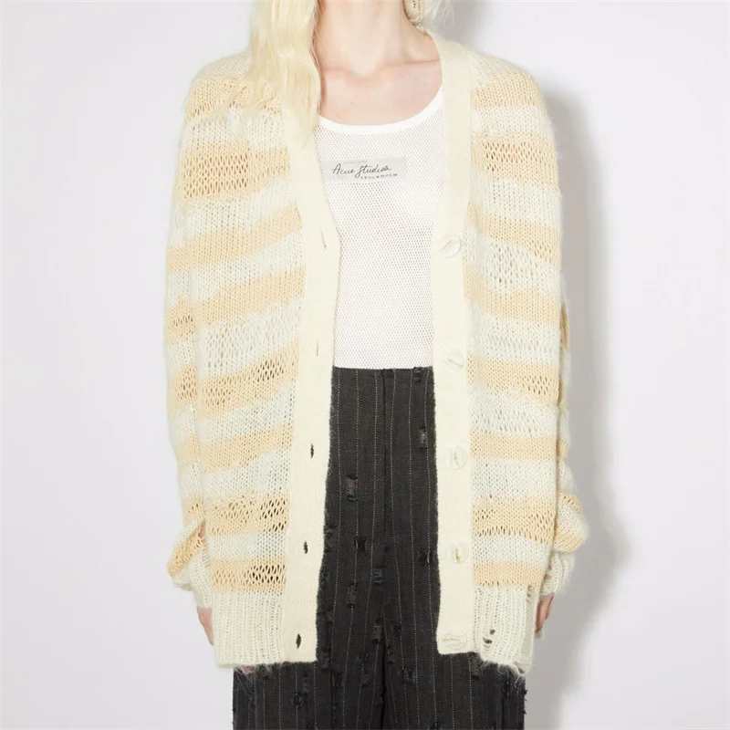 Кардиган для женщин весна 2024 новый эластичный вязаный облегающий женский топ с